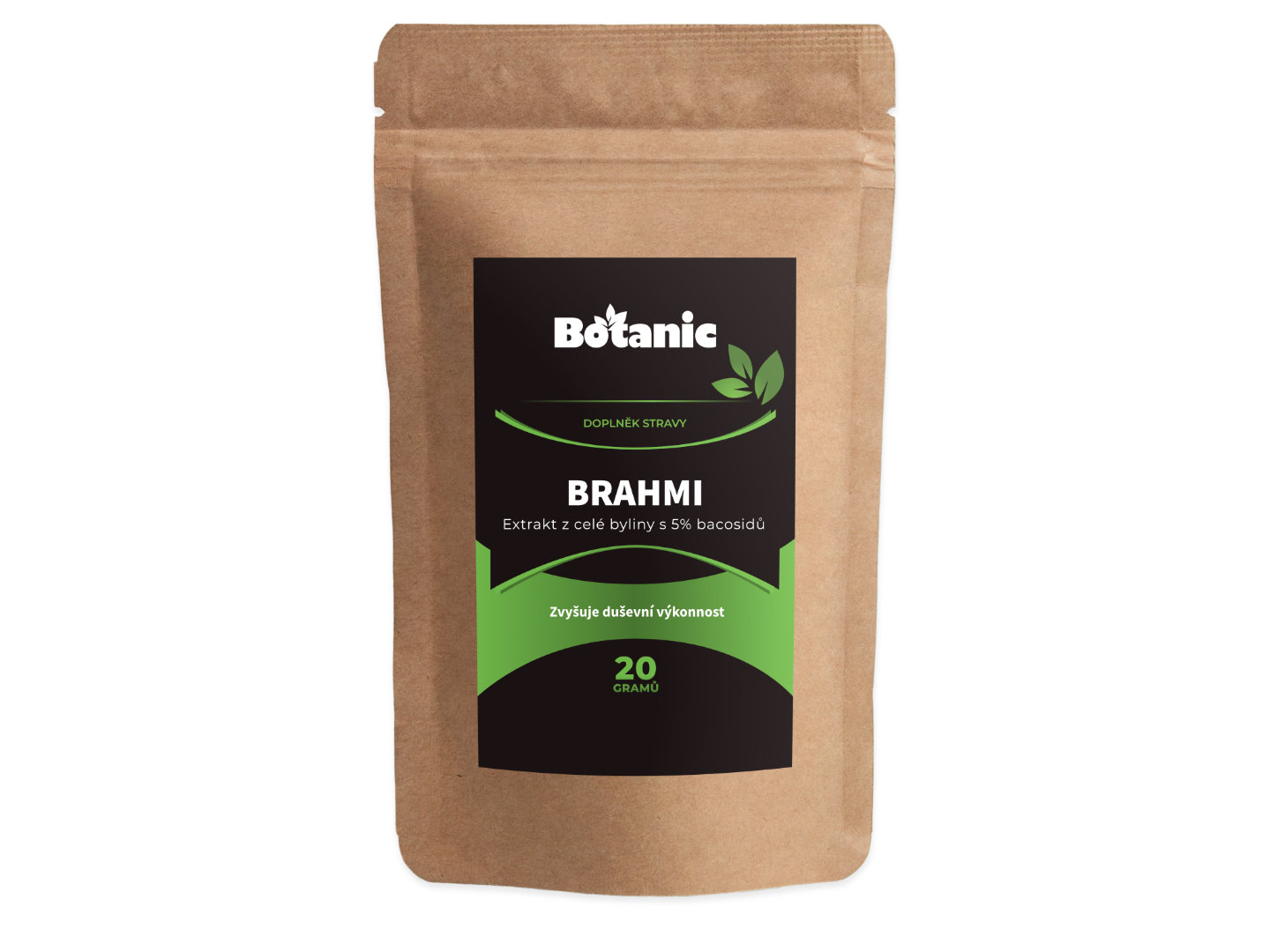 Botanic Brahmi - Extrakt z celé byliny s 5% bacosidů v prášku 20g