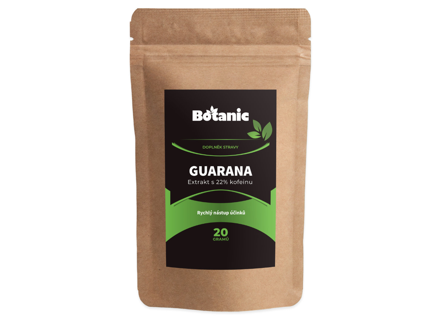 Botanic Guarana - Extrakt ze semínek s 22% kofeinu v prášku 20g