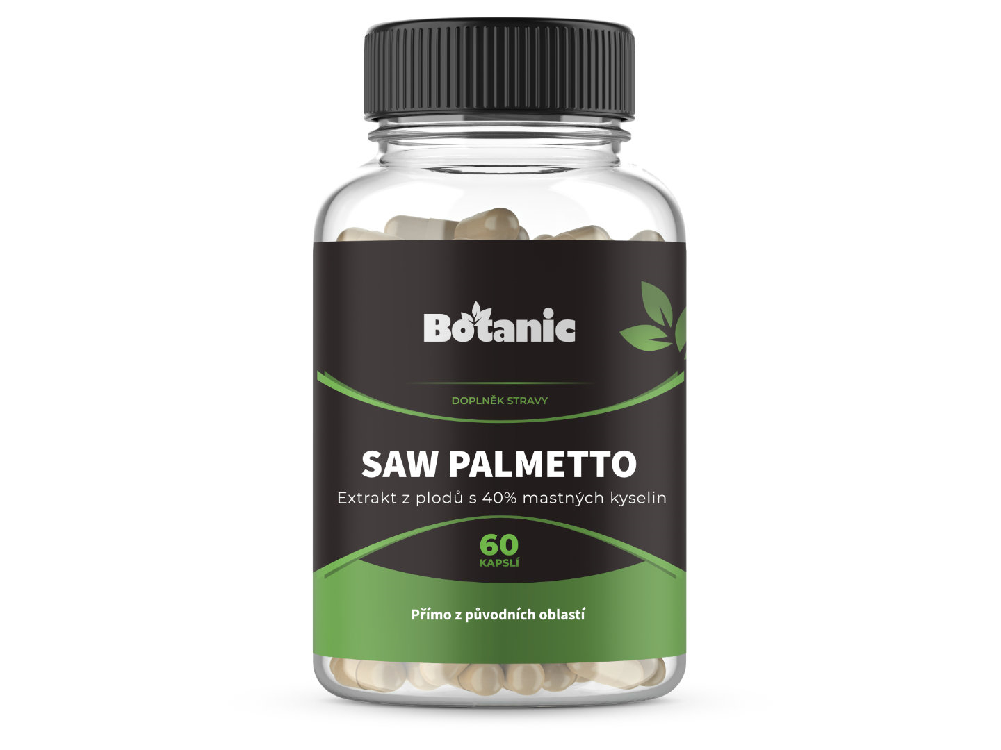 Botanic Saw palmetto - Extrakt z plodů s 40% mastných kyselin 60kap.