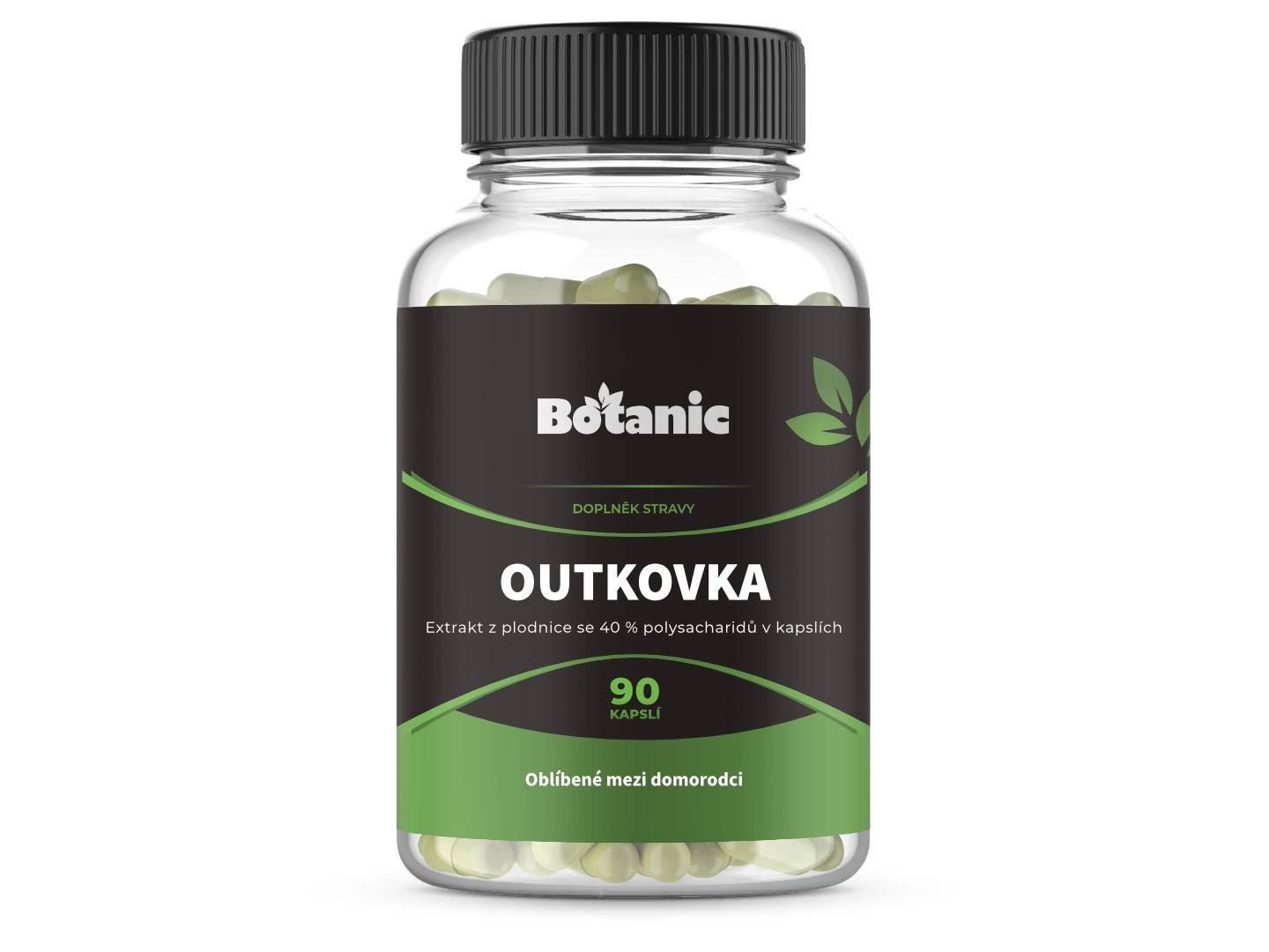 Botanic Outkovka (Coriolus) Extrakt z plodnice se 40 % polysacharidů v kapslích 90kap.