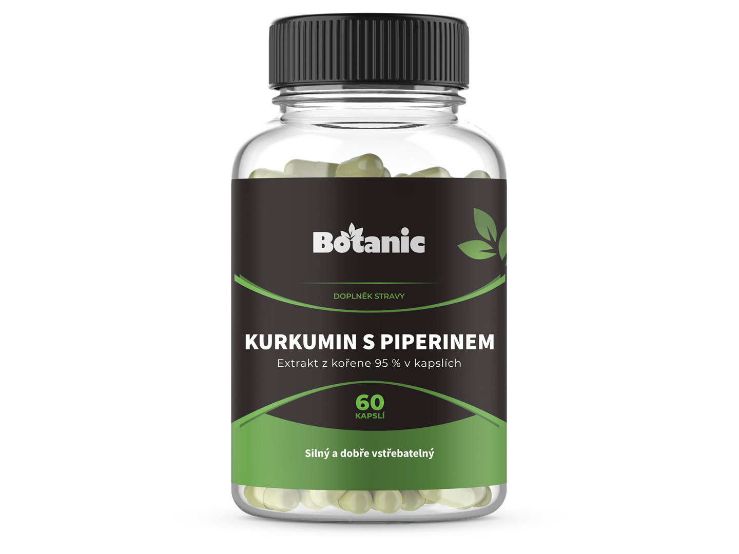 Botanic Kurkumin s piperinem Extrakt 95 % v kapslích 60kap.