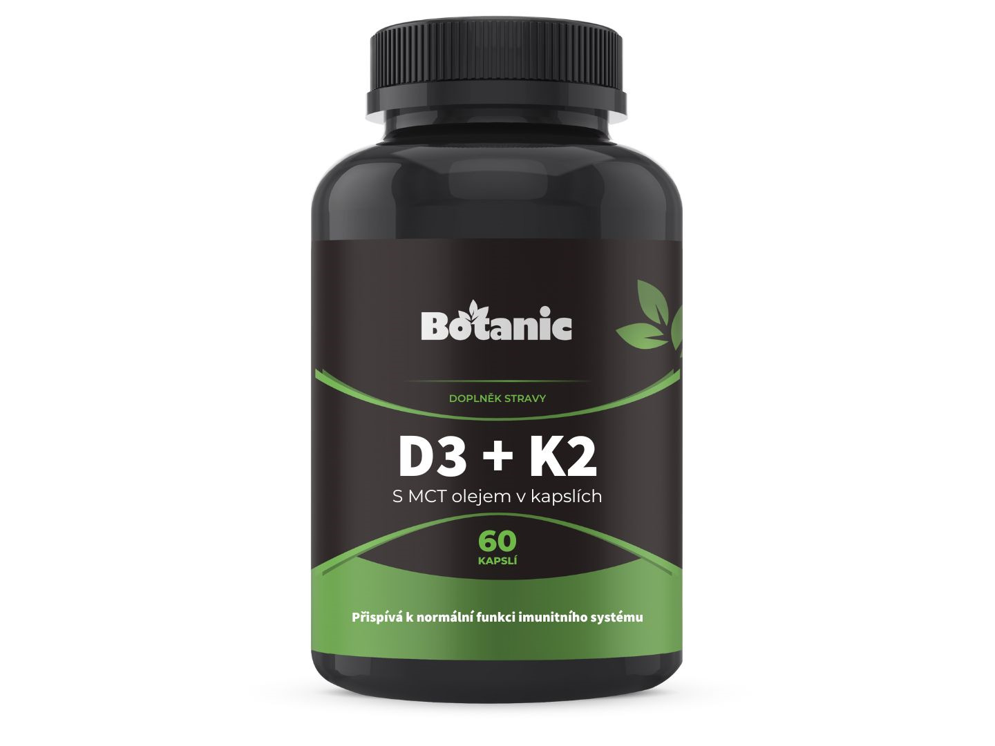 Botanic Vitamín D3 + K2 - s MCT olejem v kapslích 60kap.