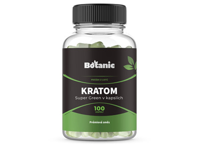 Kratom - SuperGreen v kapslích